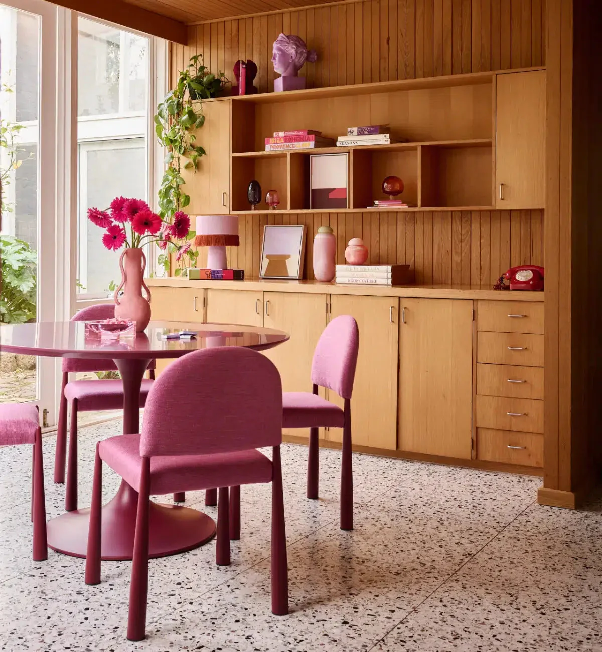 Rosie Dining Table In Berry - Image 5