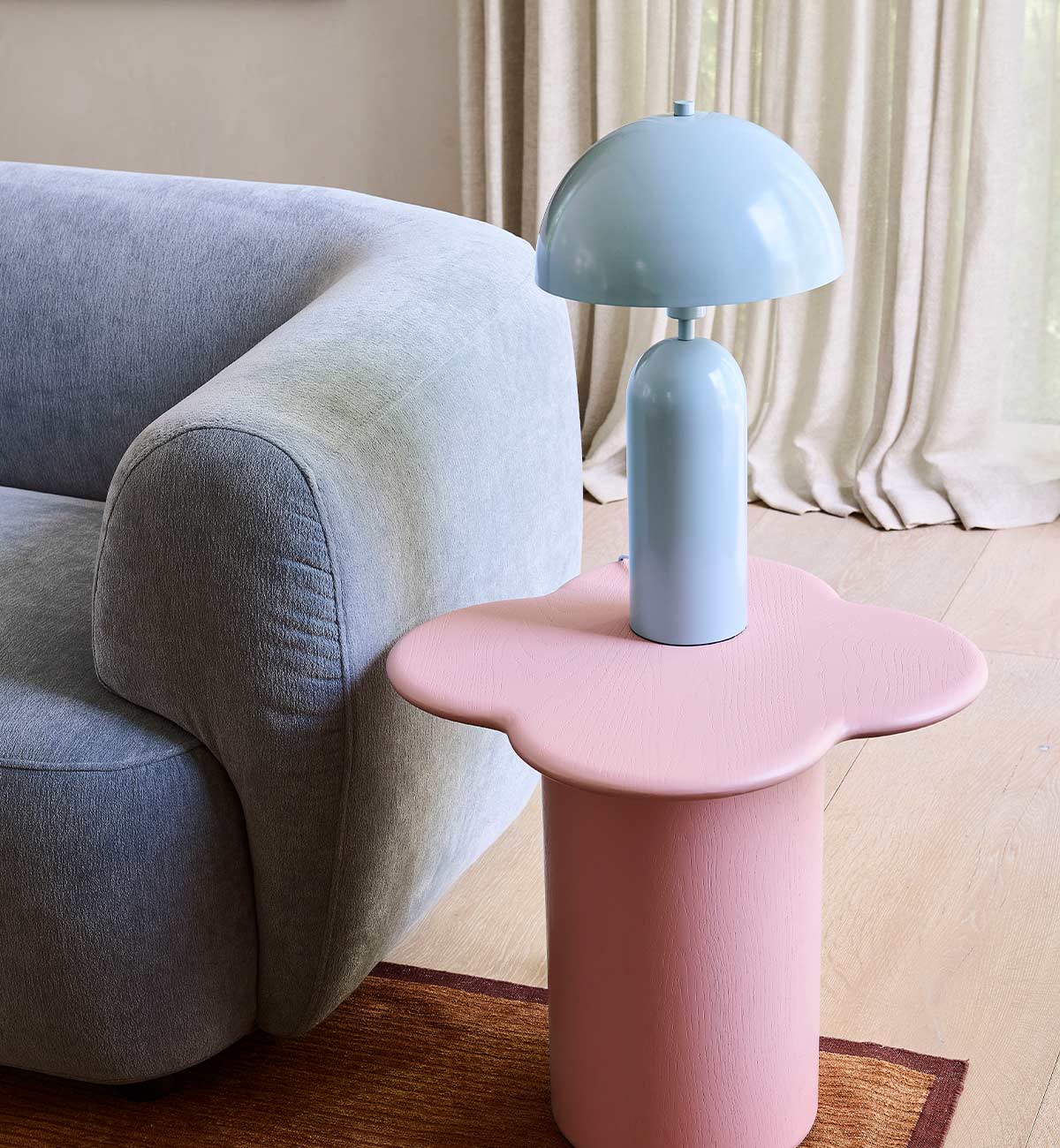 Scout Table Lamp in Powder Blue - Image 2