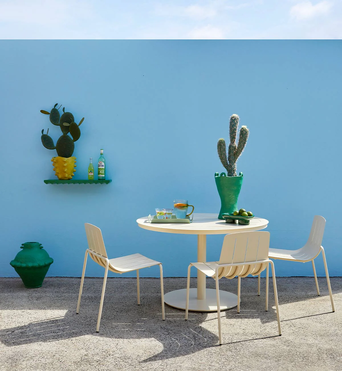 Slim Dining Chair In Ecru - Image 3