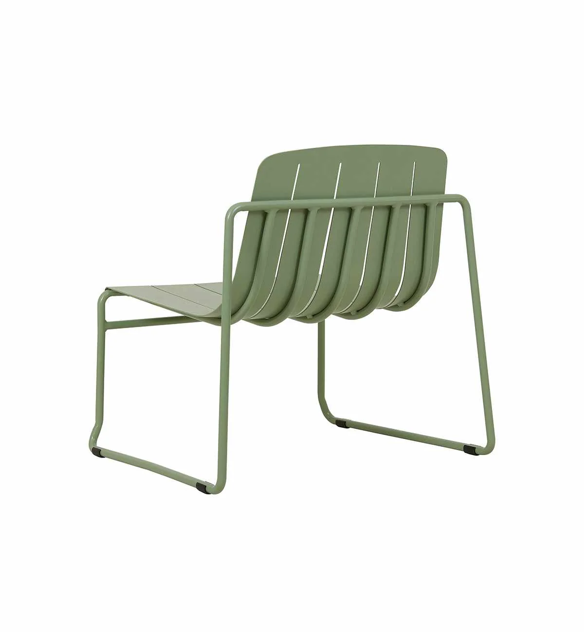 Slim Lounge Chair In Moss - Image 4