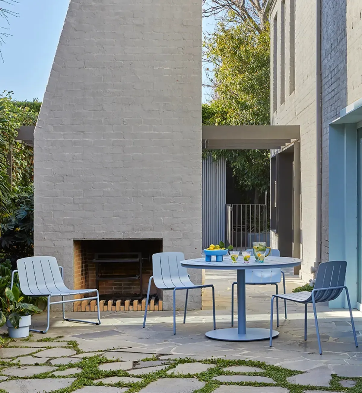 Slim Lounge Chair In Sea Mist - Image 3