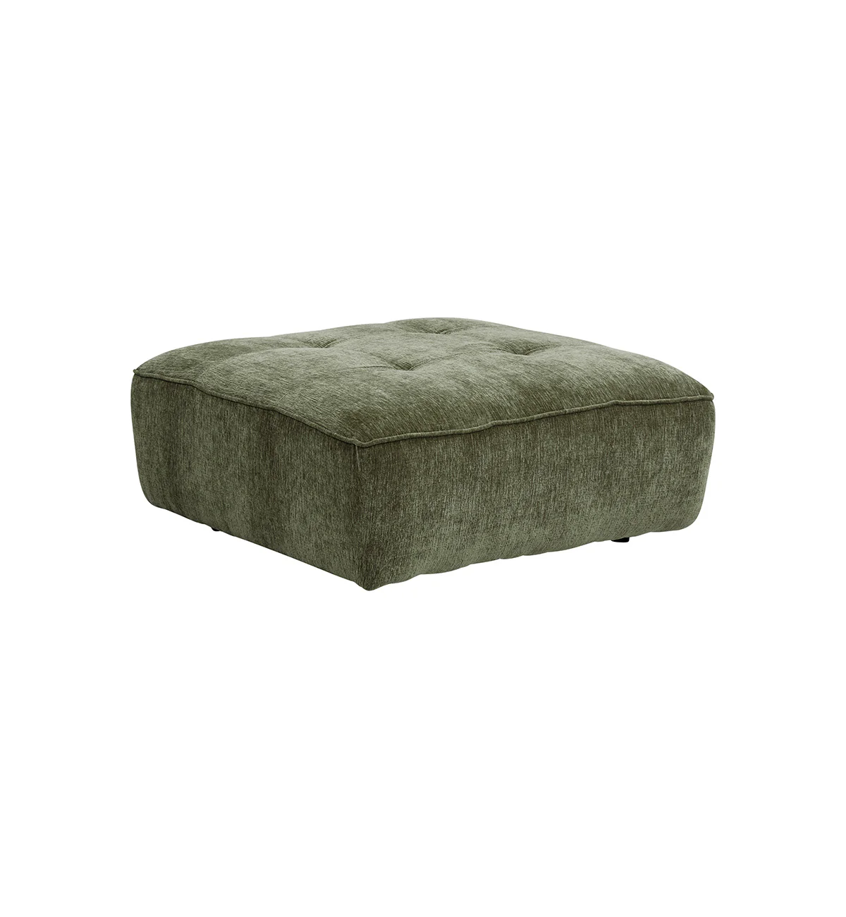 Roommate Sofa - Square Ottoman in Moss - Image 2