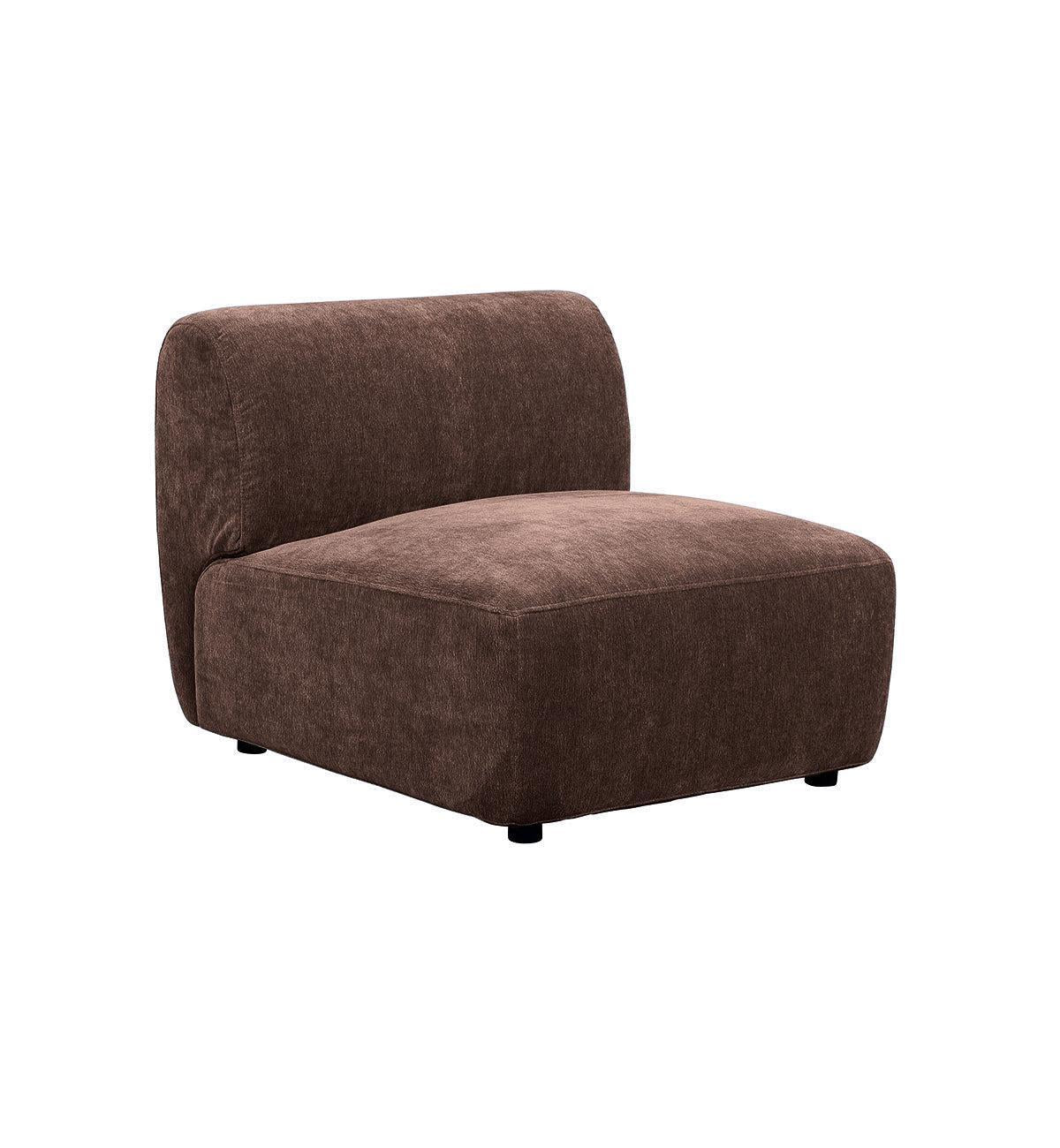 Sunday Sofa - Armless Chair in Espresso - Image 4
