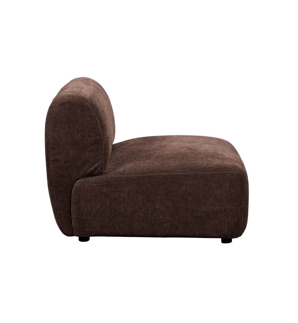 Sunday Sofa - Armless Chair in Espresso - Image 5