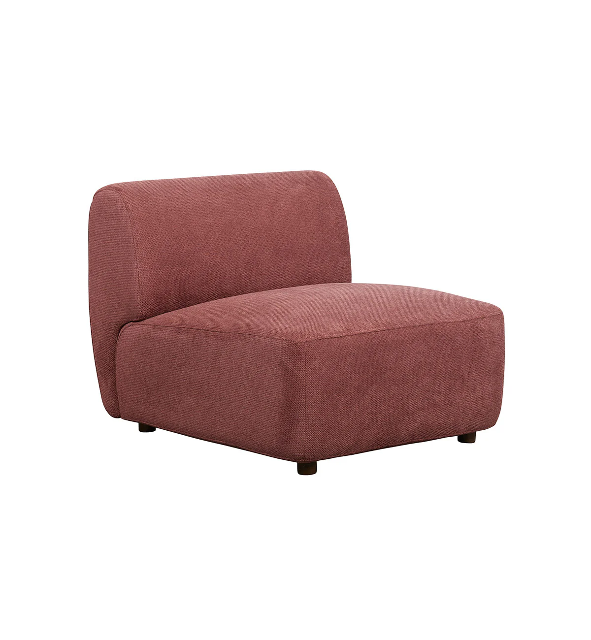 Sunday Sofa - Armless Chair in Plum - Image 3