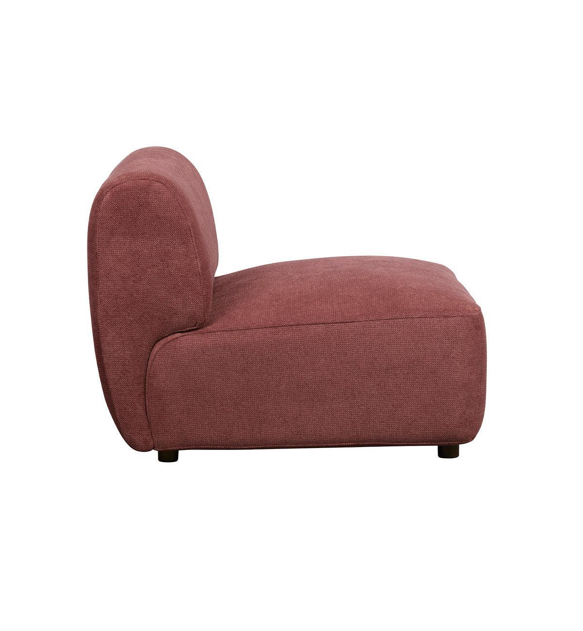 Sunday Sofa - Armless Chair in Plum - Image 4