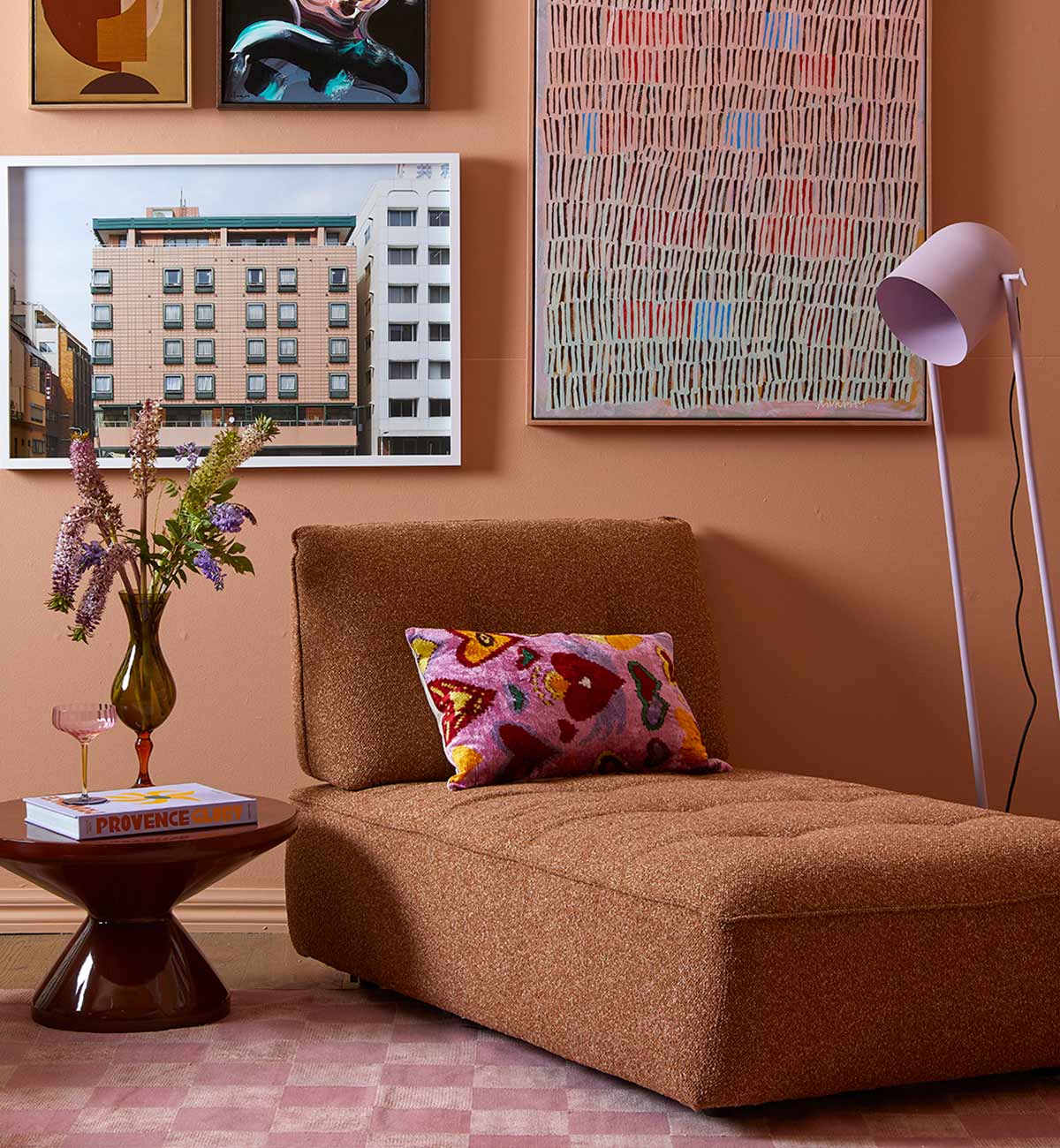 Roommate Sofa - Chaise In Ginger - Image 2