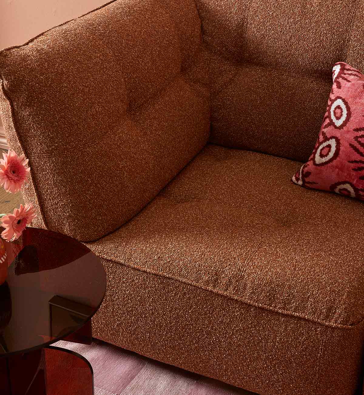 Roommate Sofa - Chaise In Ginger - Image 3