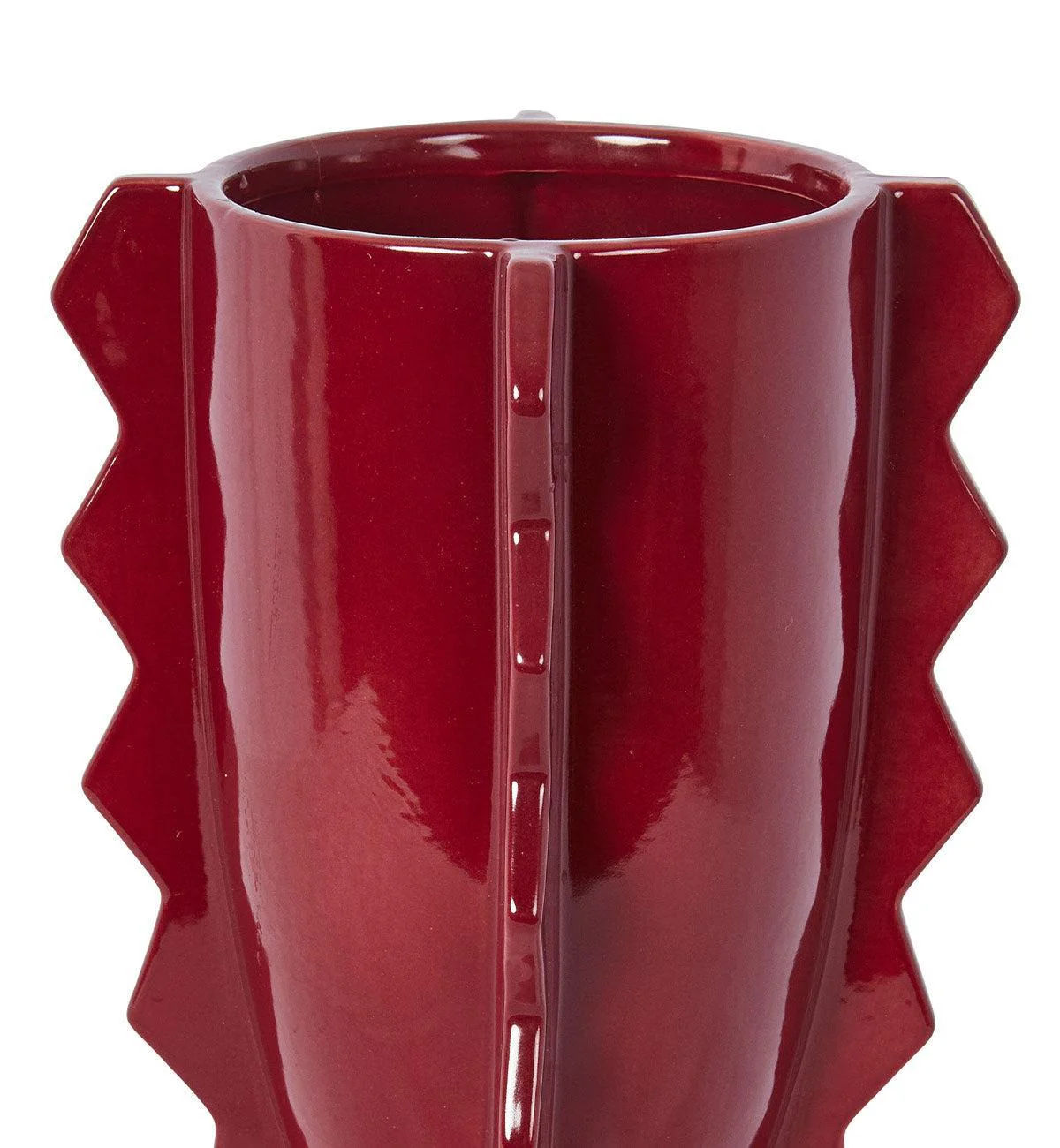 Spike Vase in Burgundy - Image 5