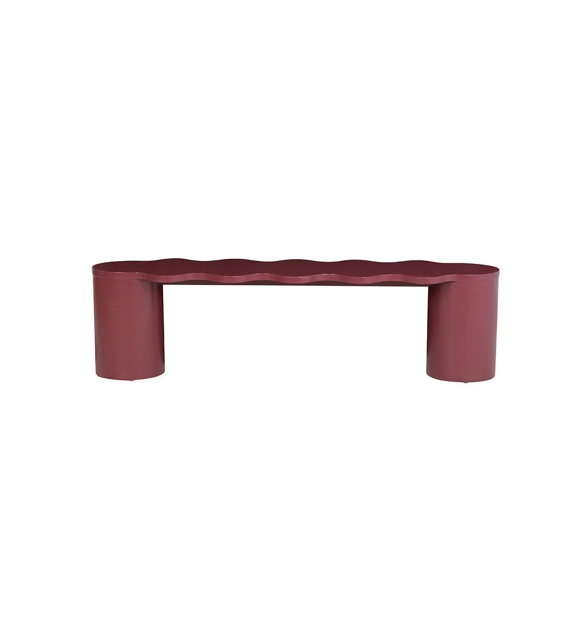 Squiggle Bench In Berry