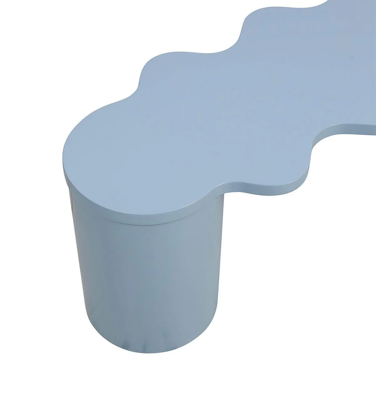 Squiggle Bench in Powder Blue - Image 4