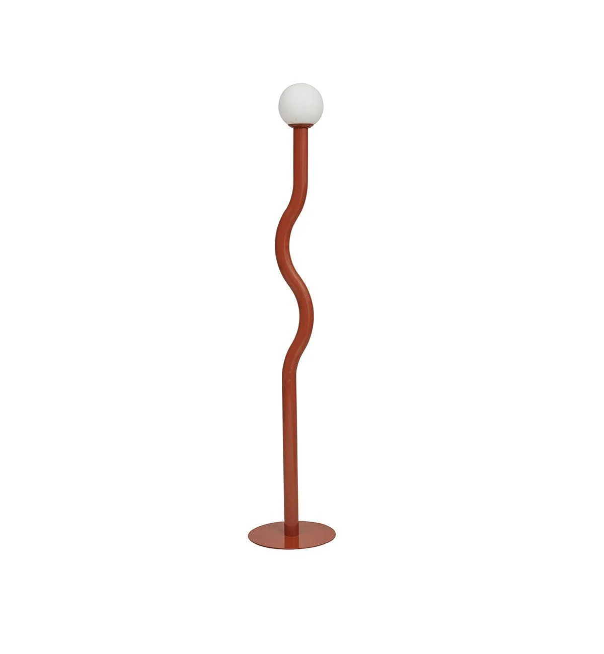 Squiggle Floor Lamp in Clay