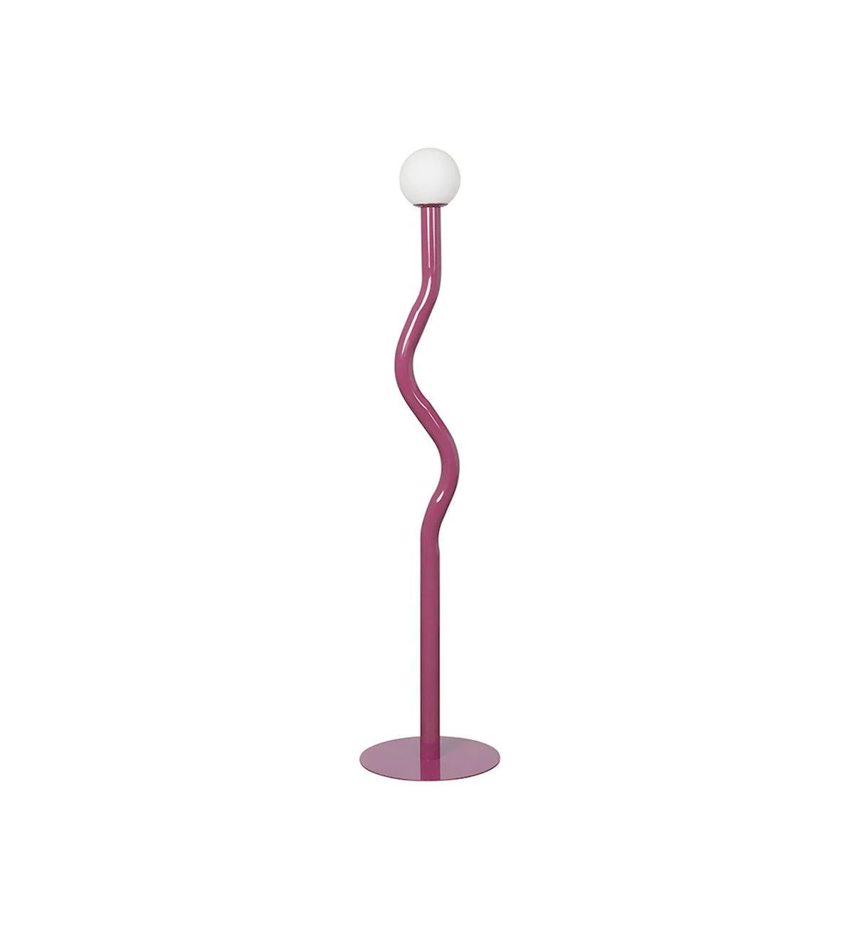 Squiggle Floor Lamp in Magenta