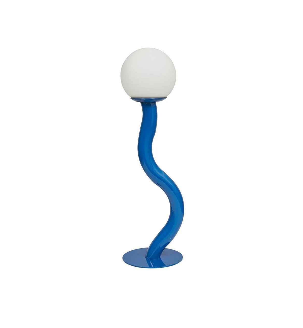 Squiggle Table Lamp in Cobalt