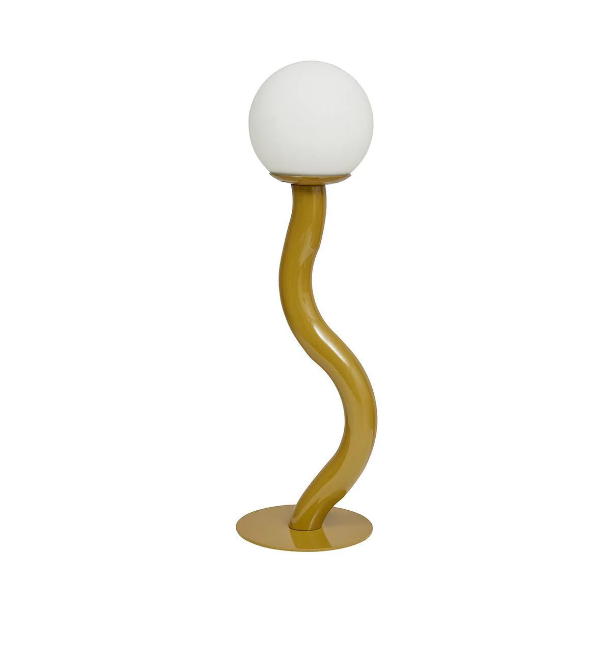 Squiggle Table Lamp in Golden Olive