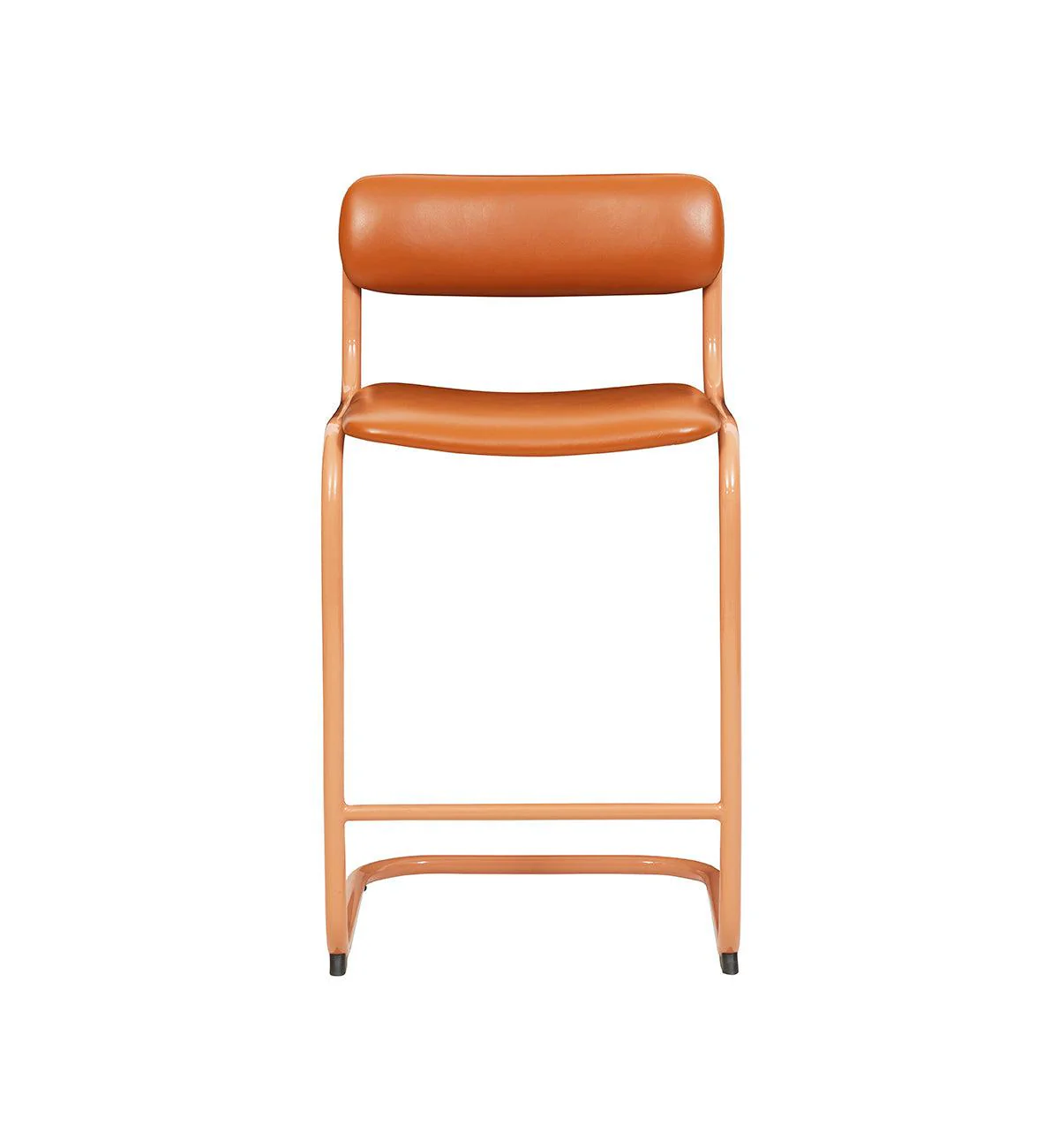 Strut Bar Stool In Tan Leather - Image 4