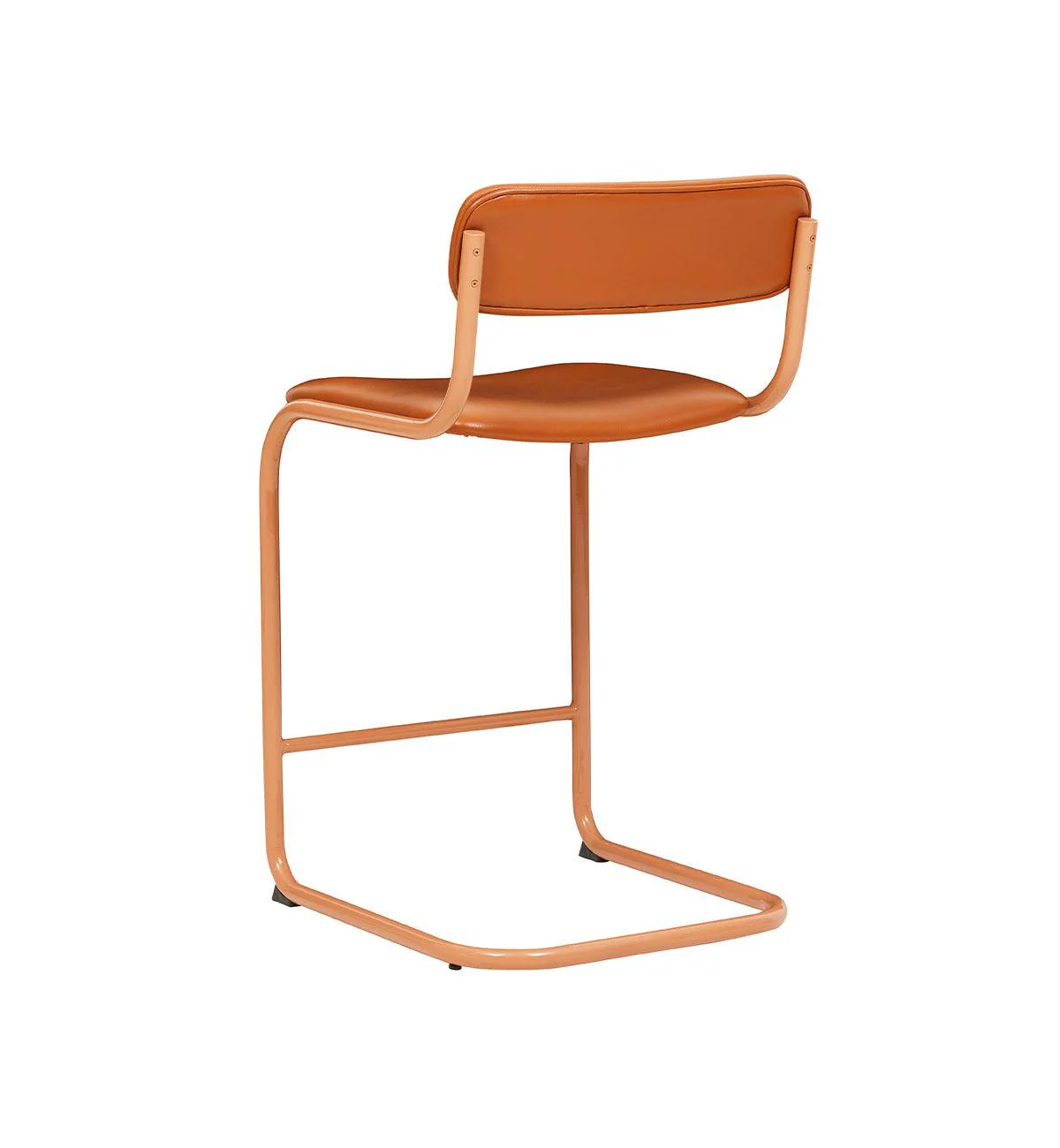 Strut Bar Stool In Tan Leather - Image 6