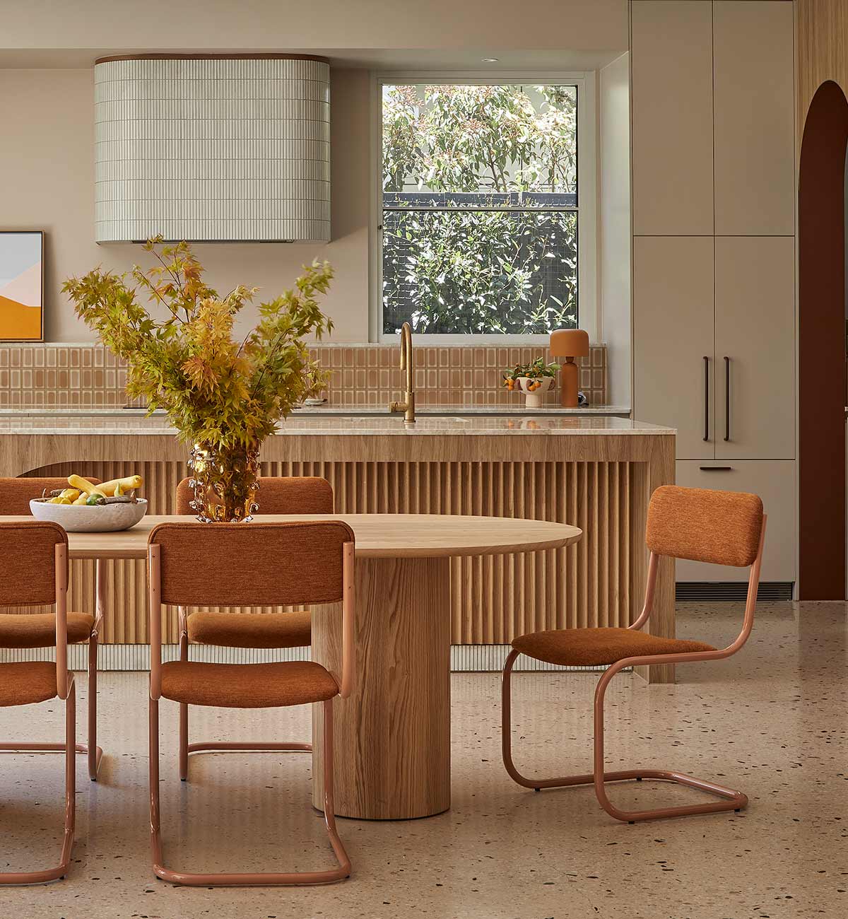 Strut Dining Chair In Caramel - Image 2