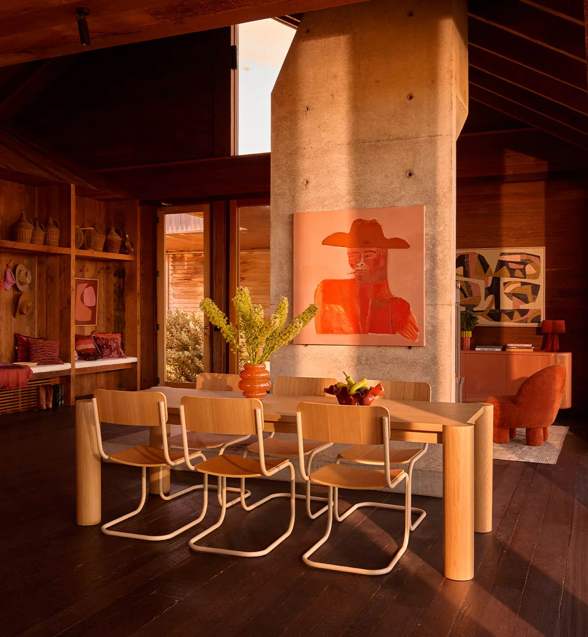 Strut Dining Chair In Ecru Veneer - Image 3