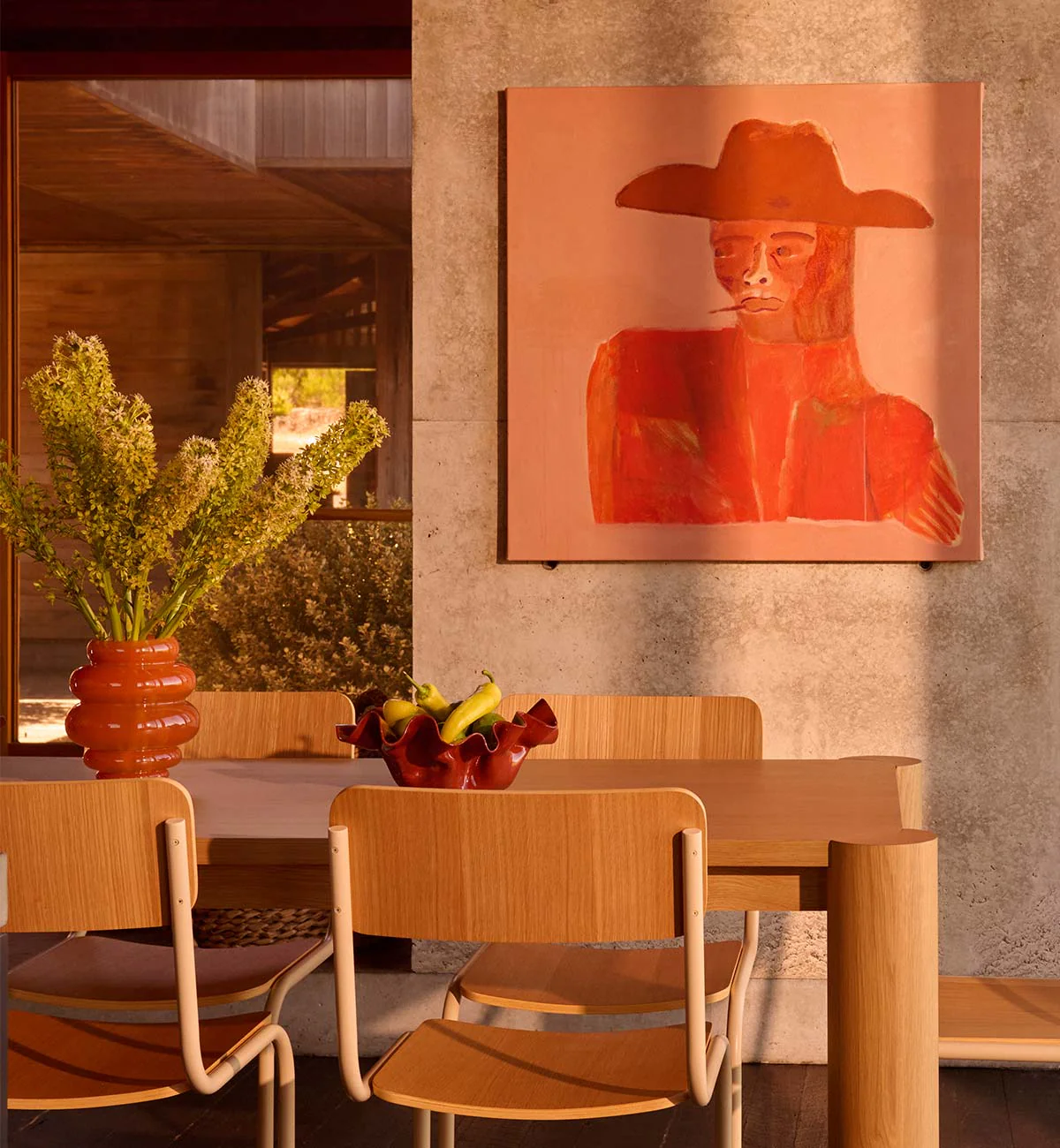 Strut Dining Chair In Ecru Veneer - Image 4