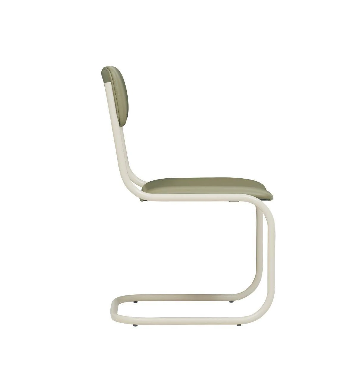 Strut Dining Chair In Khaki Leather - Image 6
