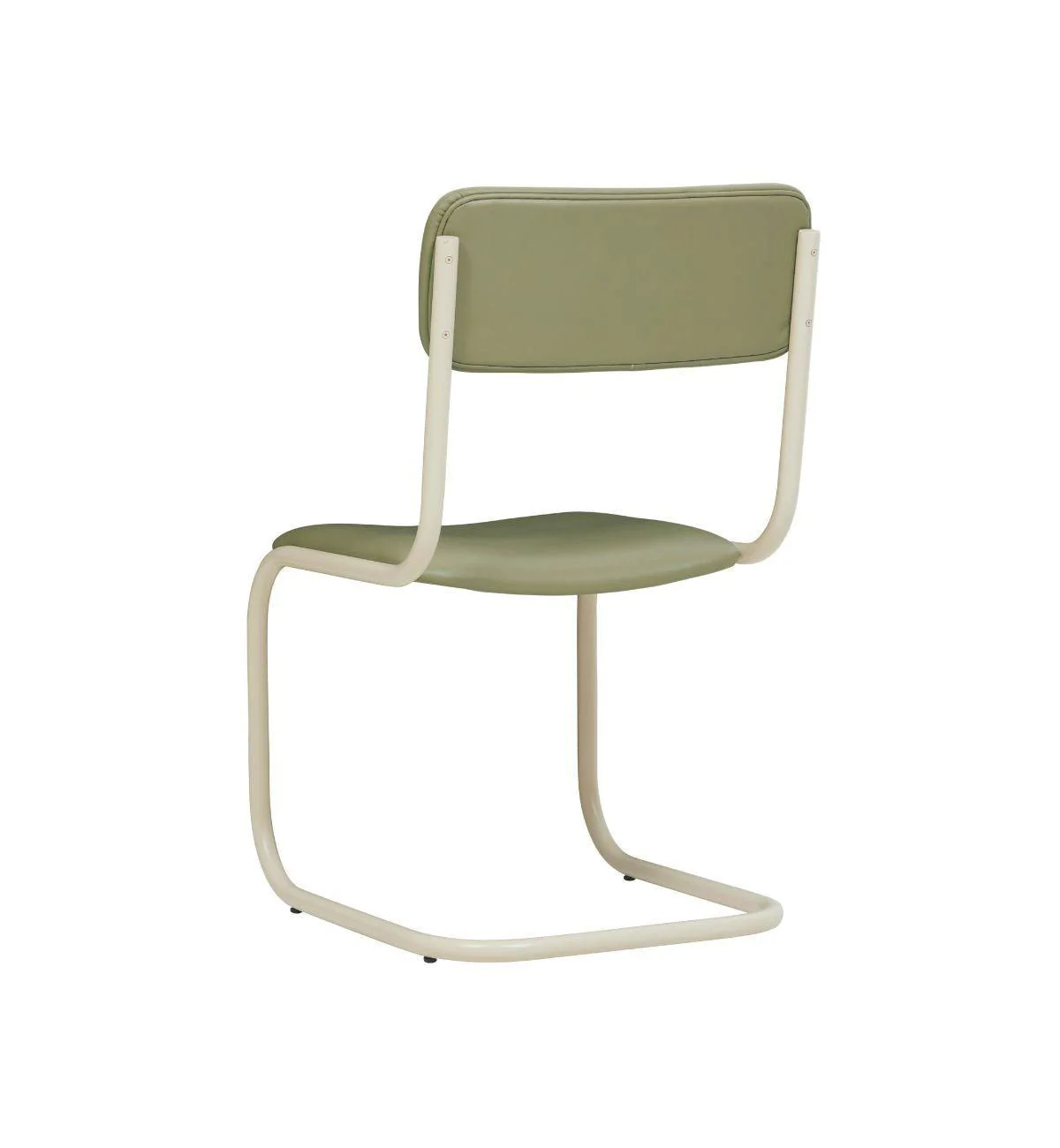 Strut Dining Chair In Khaki Leather - Image 7