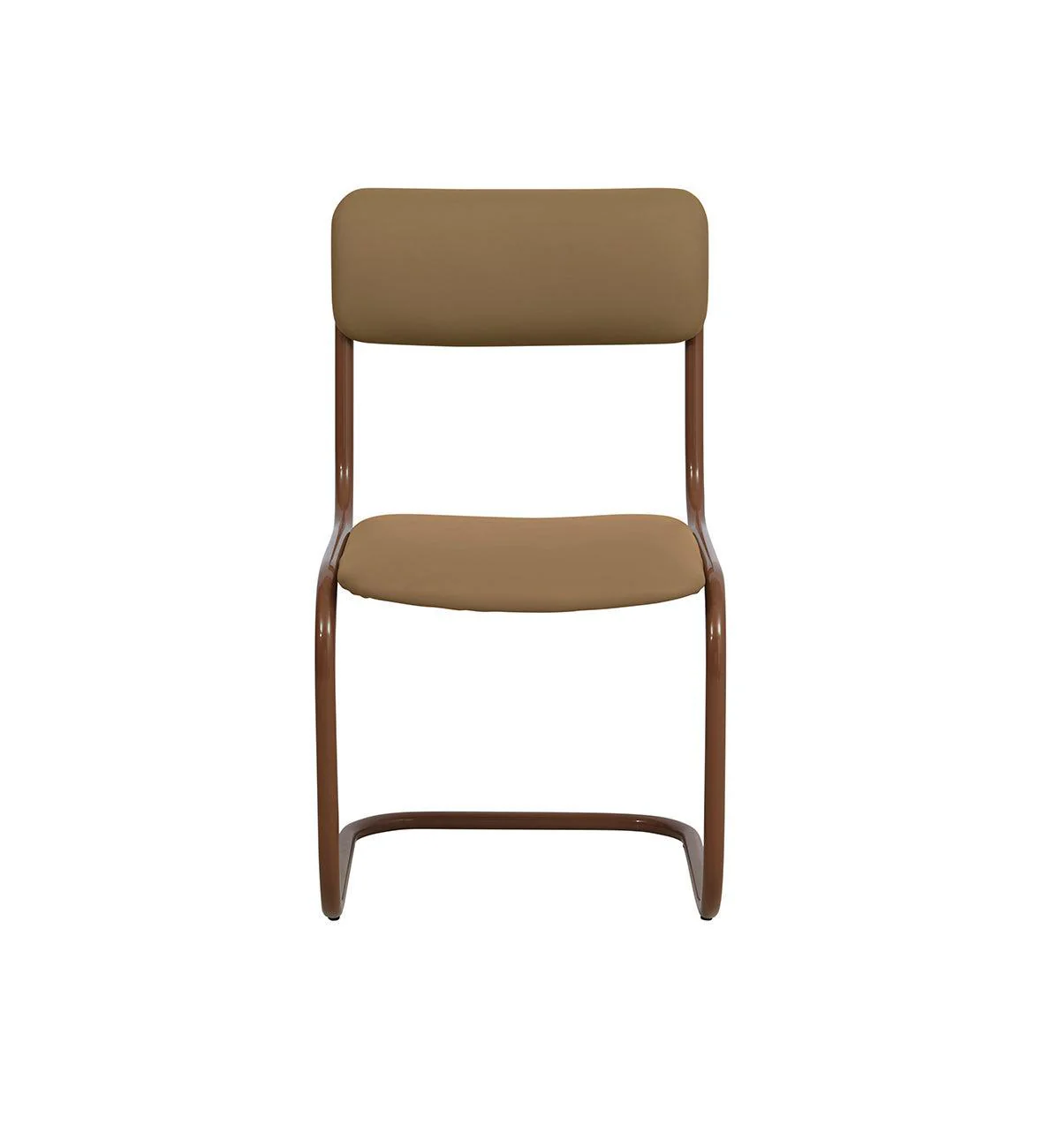 Strut Dining Chair In Mocha Leather - Image 4