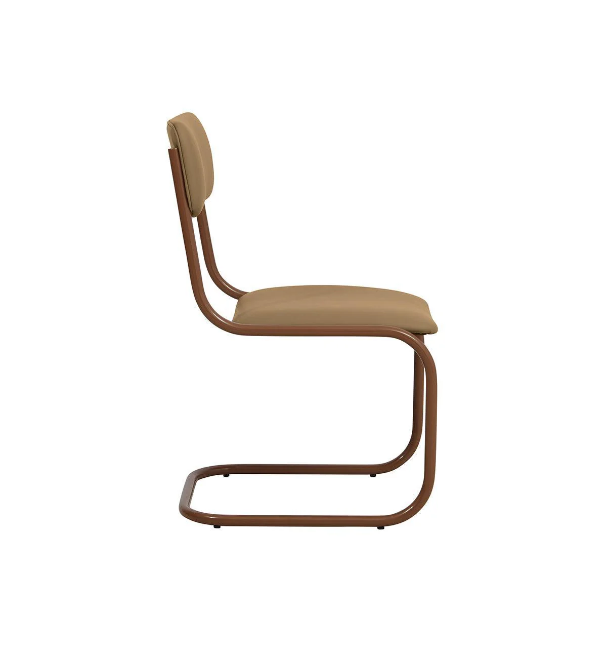 Strut Dining Chair In Mocha Leather - Image 5