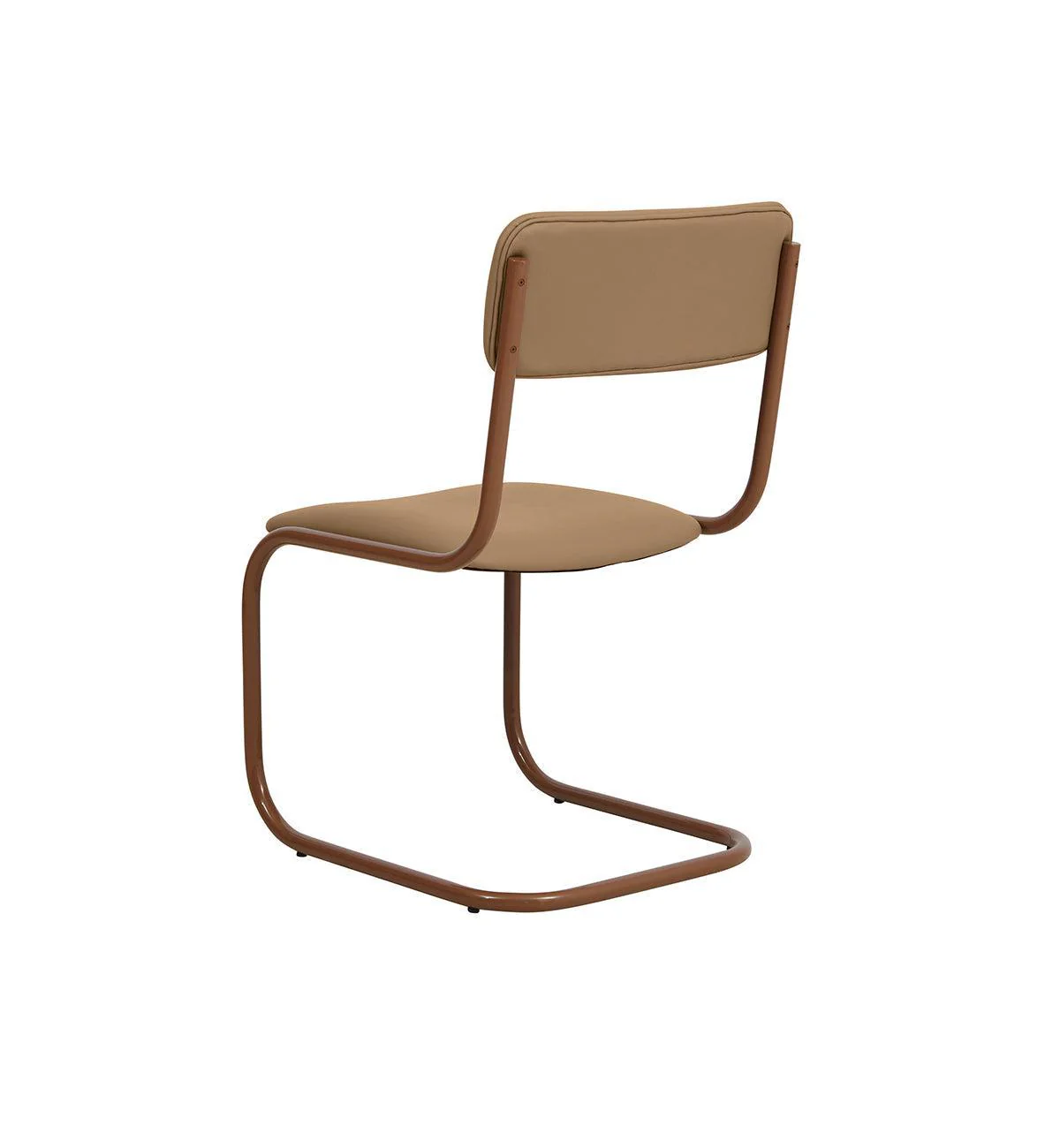 Strut Dining Chair In Mocha Leather - Image 6