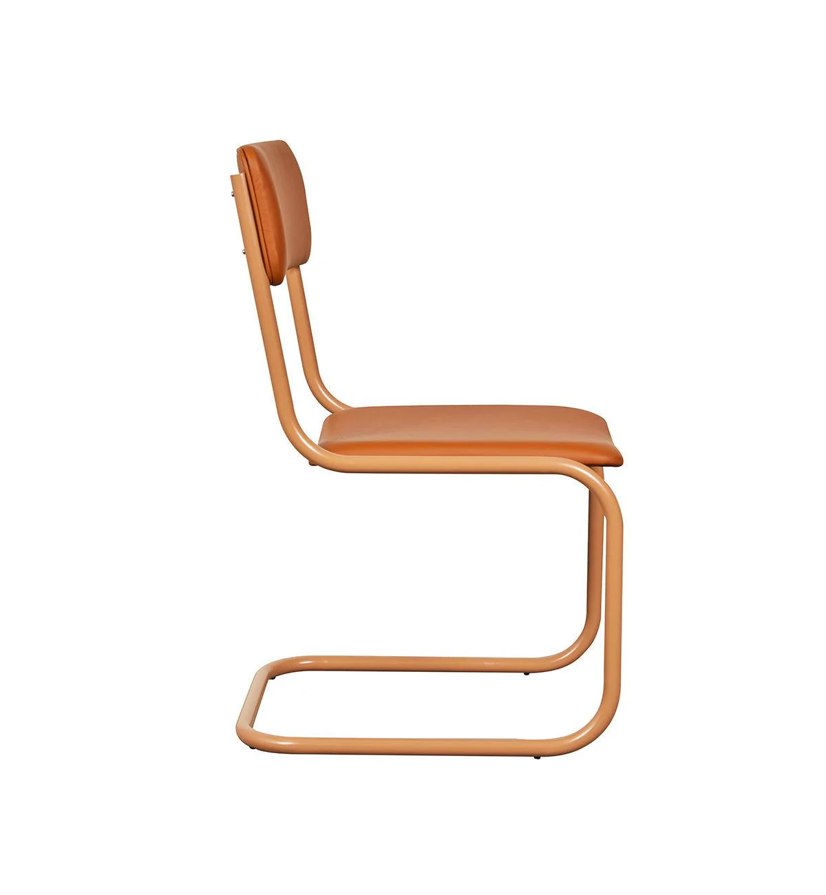 Strut Dining Chair In Tan Leather - Image 12