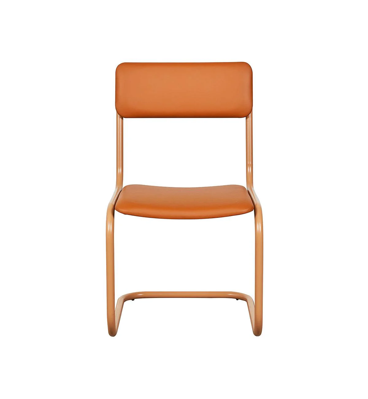 Strut Dining Chair In Tan Leather - Image 14