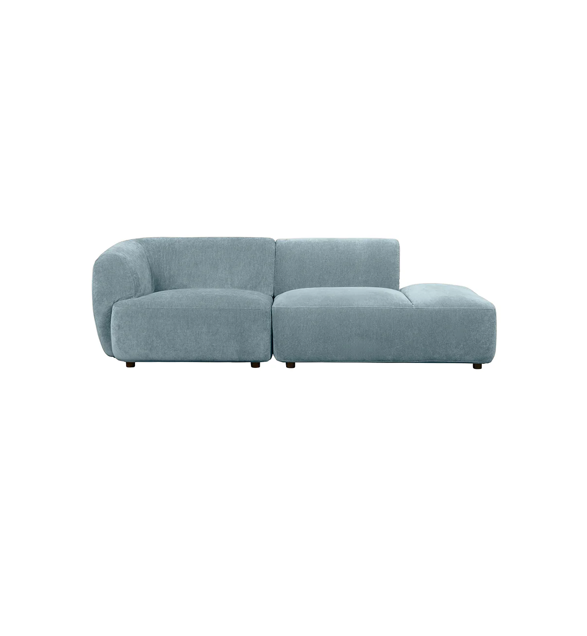 Sunday Sofa - 2 Seater - Open RHF End in Powder Blue