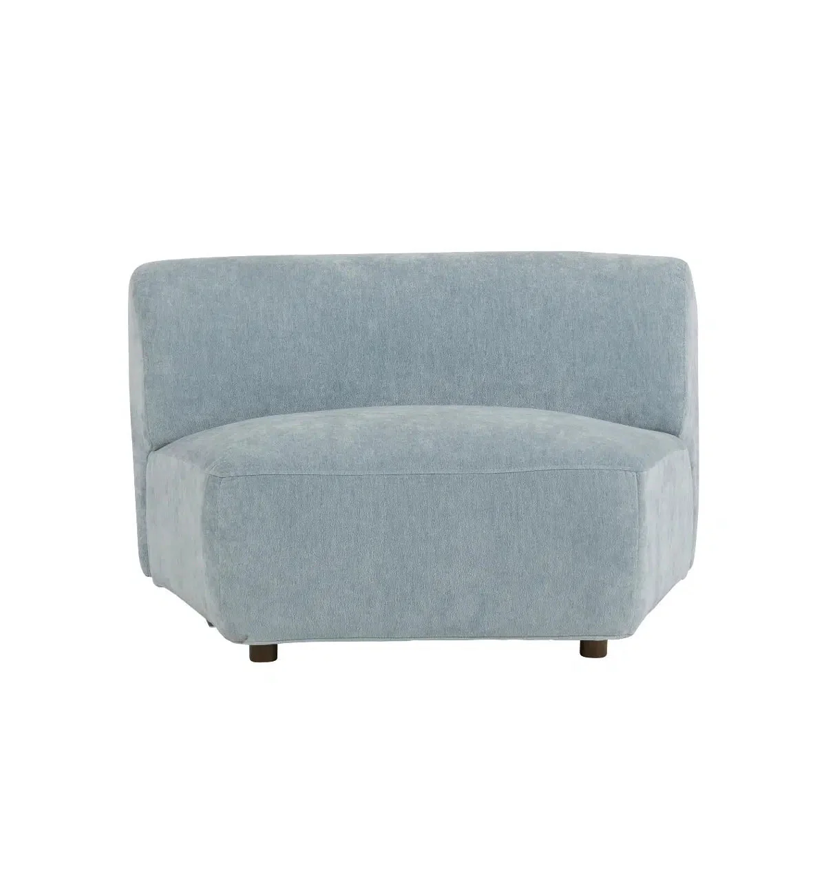 Sunday Sofa Curved 3-Seater In Powder Blue - Image 4