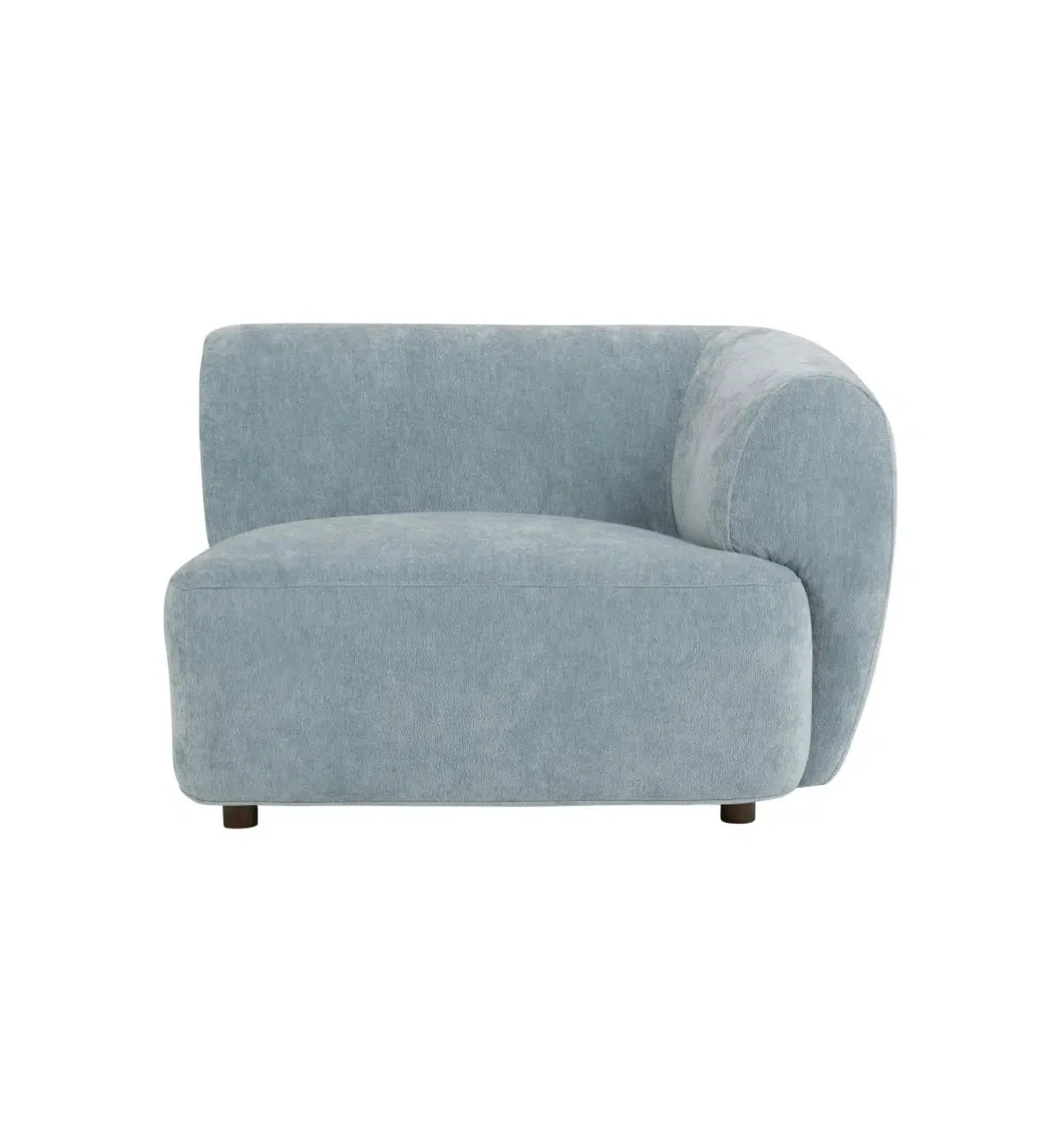 Sunday Sofa Curved 3-Seater In Powder Blue - Image 5