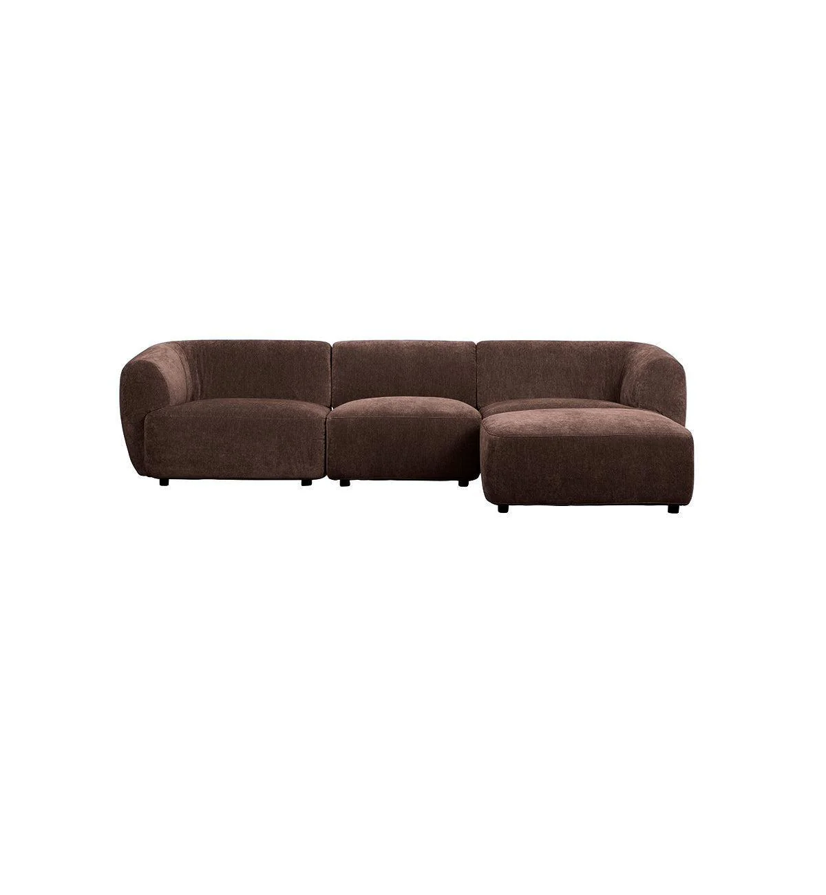 Sunday Sofa - 3 Seater + Rectangle Ottoman in Espresso