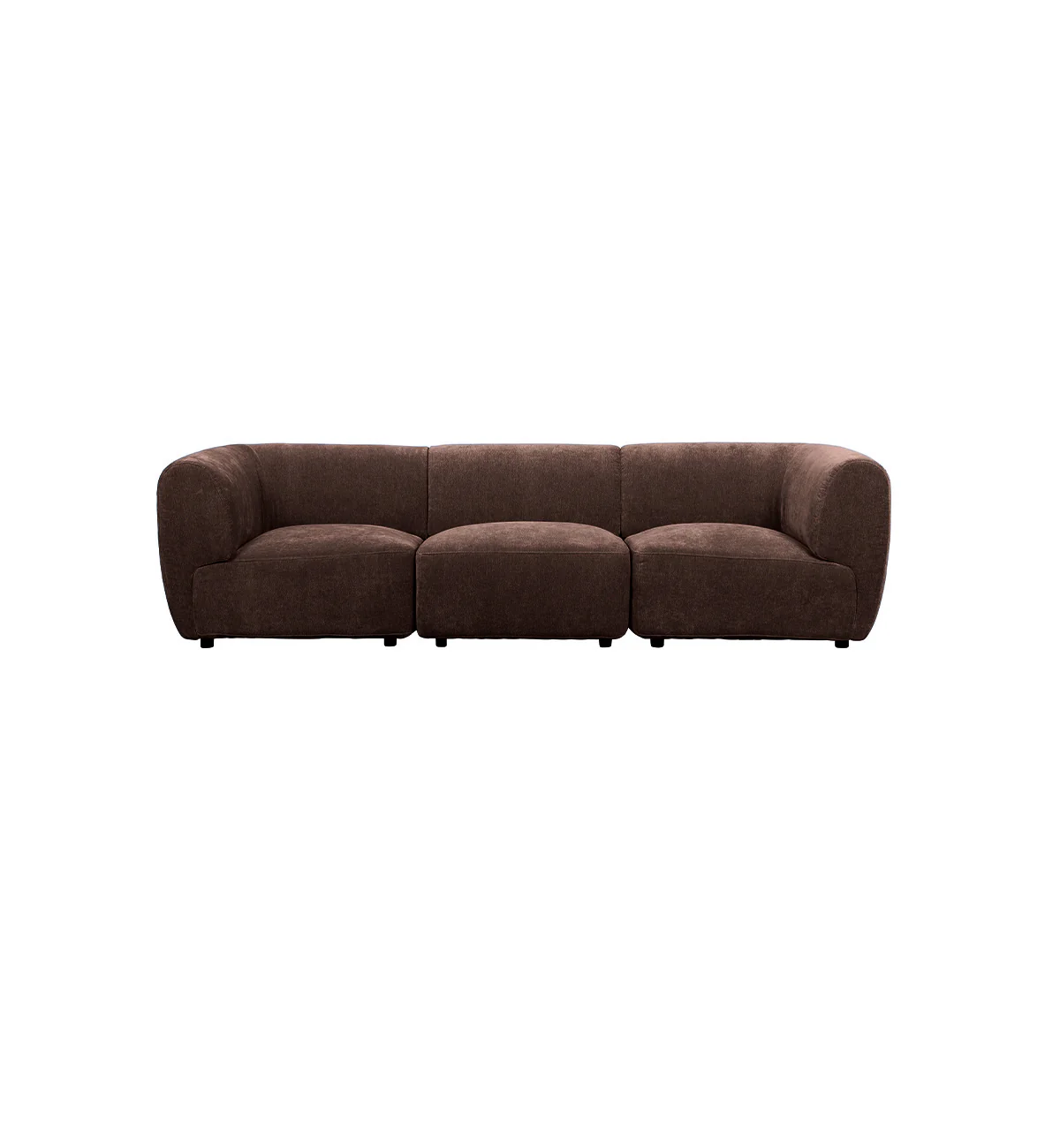 Sunday Sofa - 3 Seater with Corners in Espresso