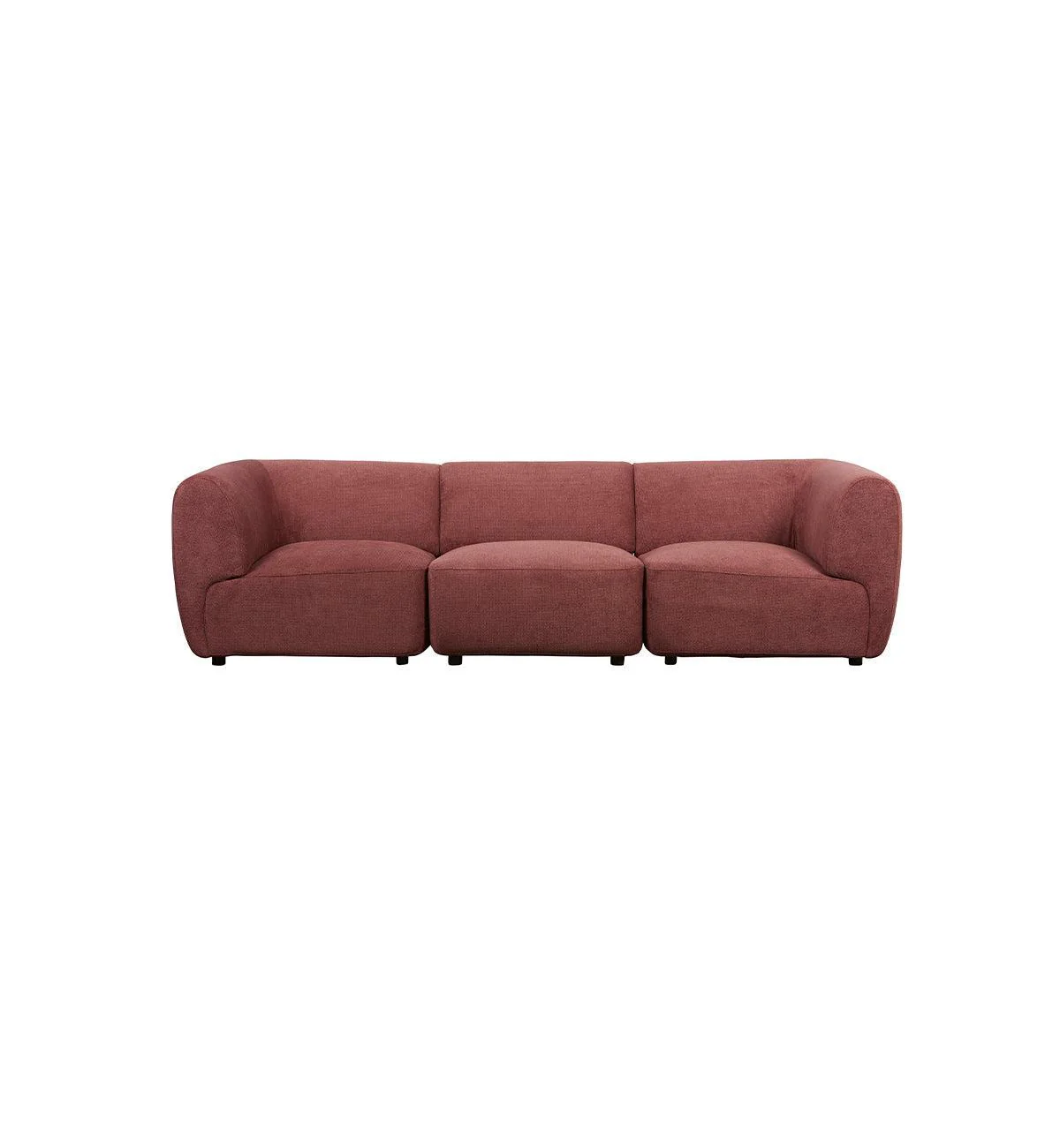 Sunday Sofa - 3 Seater with Corners in Plum