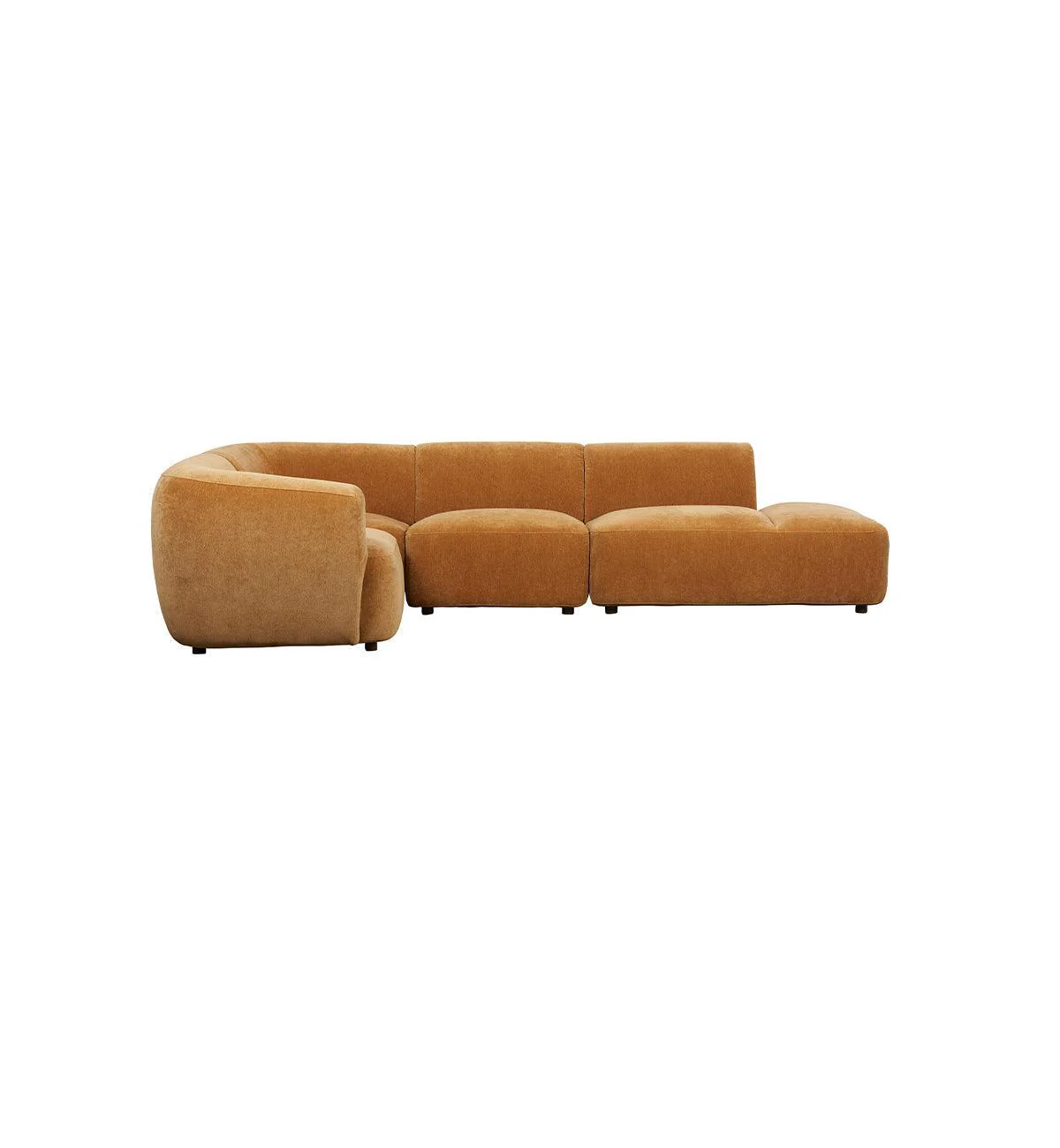 Sunday Sofa - 4 Piece L-Shape LHF with Open End in Whisky