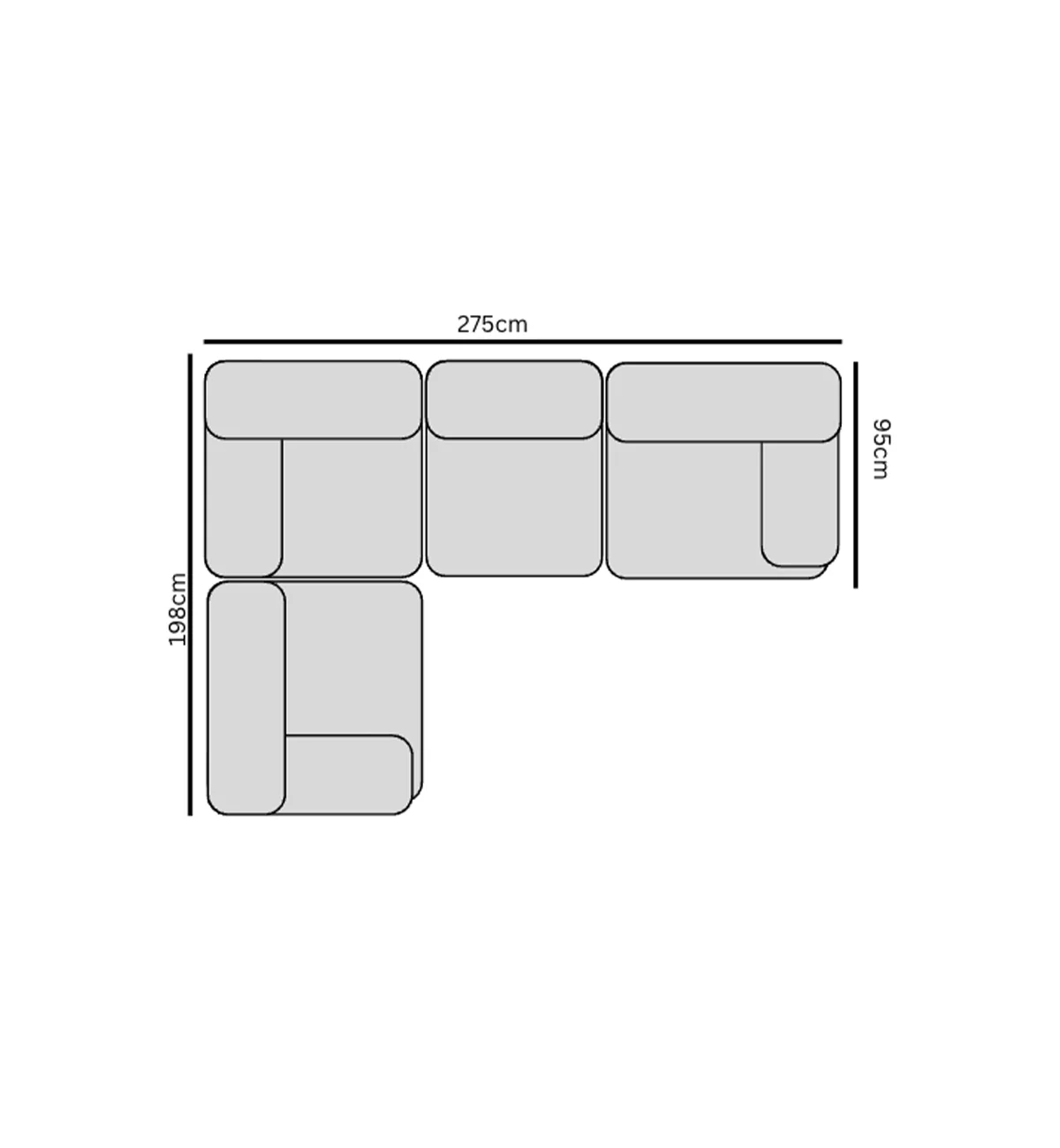 Sunday Sofa - 4 Piece L-Shape RHF in Espresso - Image 6