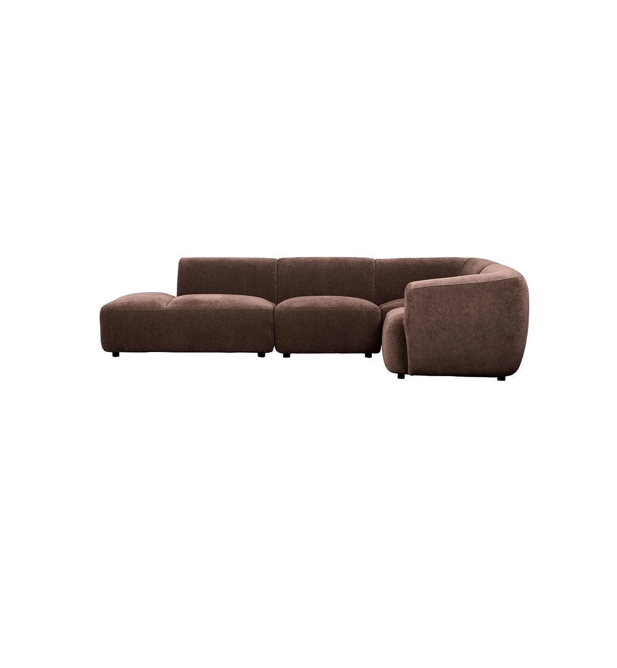 Sunday Sofa - 4 Piece L-Shape RHF with Open End in Espresso