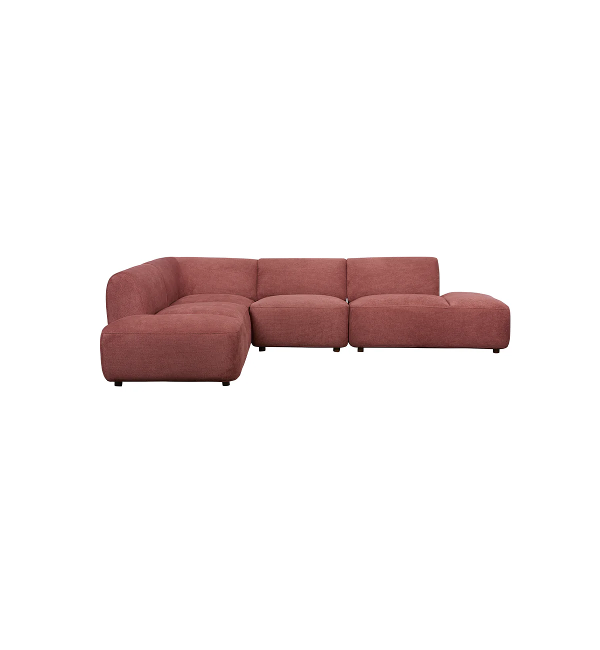 Sunday Sofa - 4 Piece with Open Ends - LHF in Plum