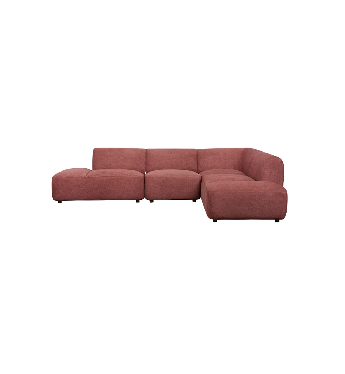 Sunday Sofa - 4 Piece with Open Ends - RHF in Plum