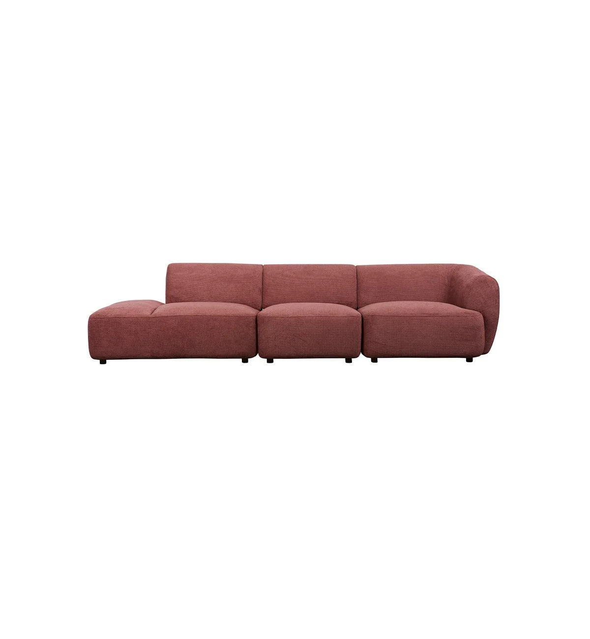 Sunday Sofa - 4 Seater LHF Open End in Plum
