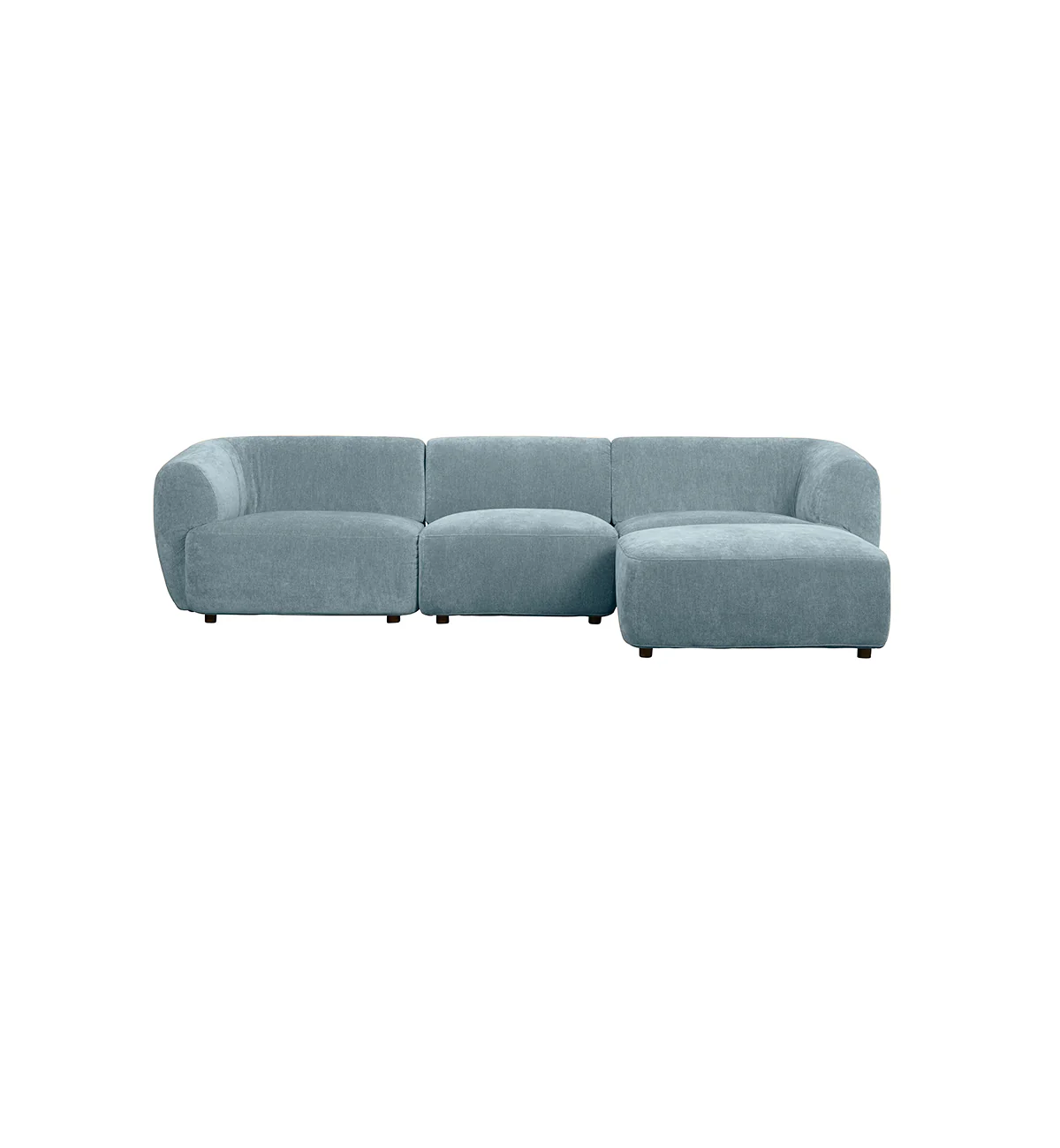 Sunday Sofa - 3 Seater + Rectangle Ottoman in Powder Blue