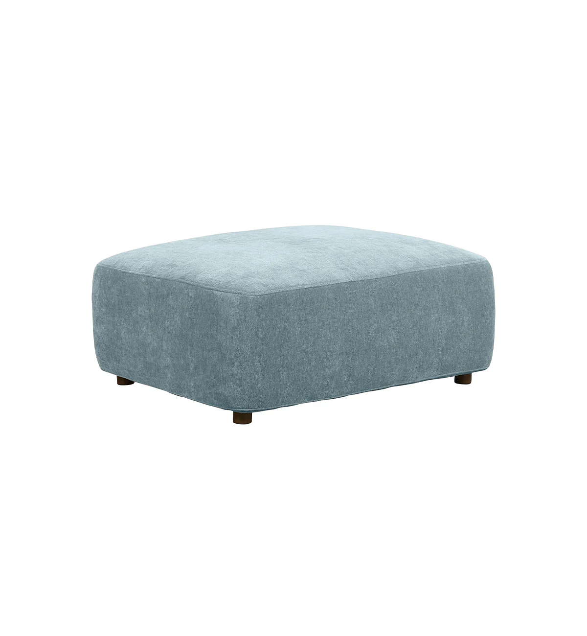 Sunday Sofa - Rectangle Ottoman in Powder Blue - Image 2