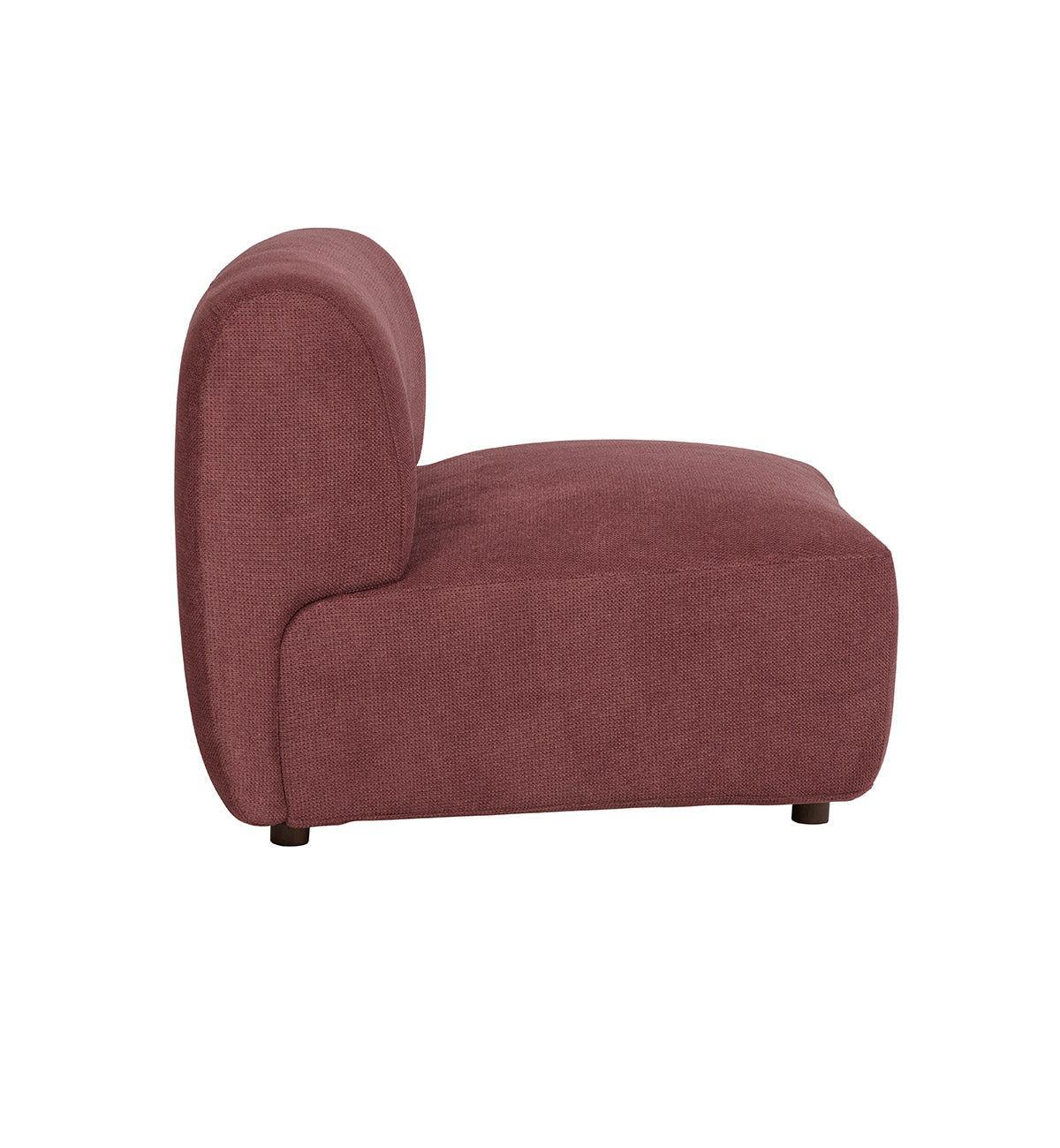 Sunday Sofa Armless Wedge In Plum - Image 5
