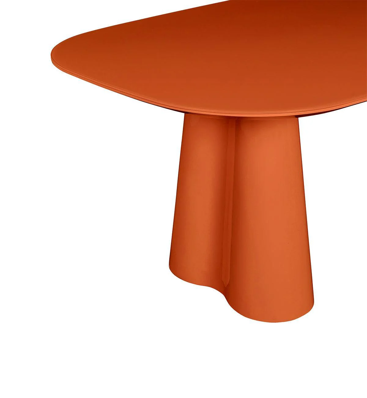 Supper Club Glossy Rectangular Dining Table in Squash - 240cm - Image 3