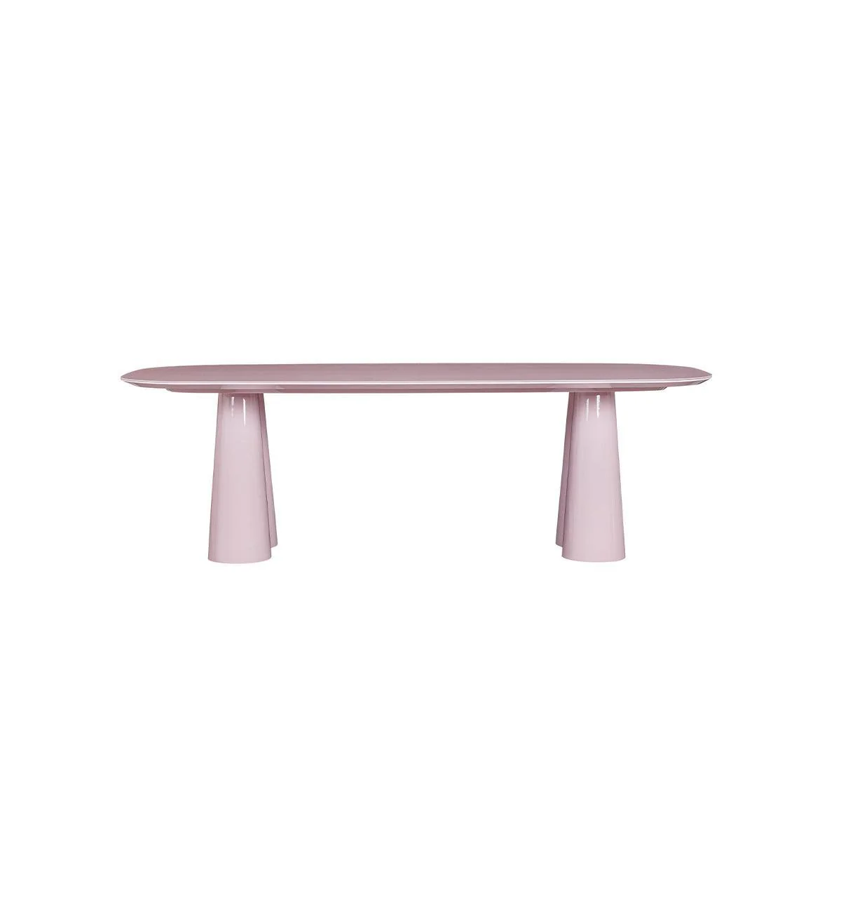 Supper Club Glossy Rectangular Dining Table in Sweetpea - 240cm