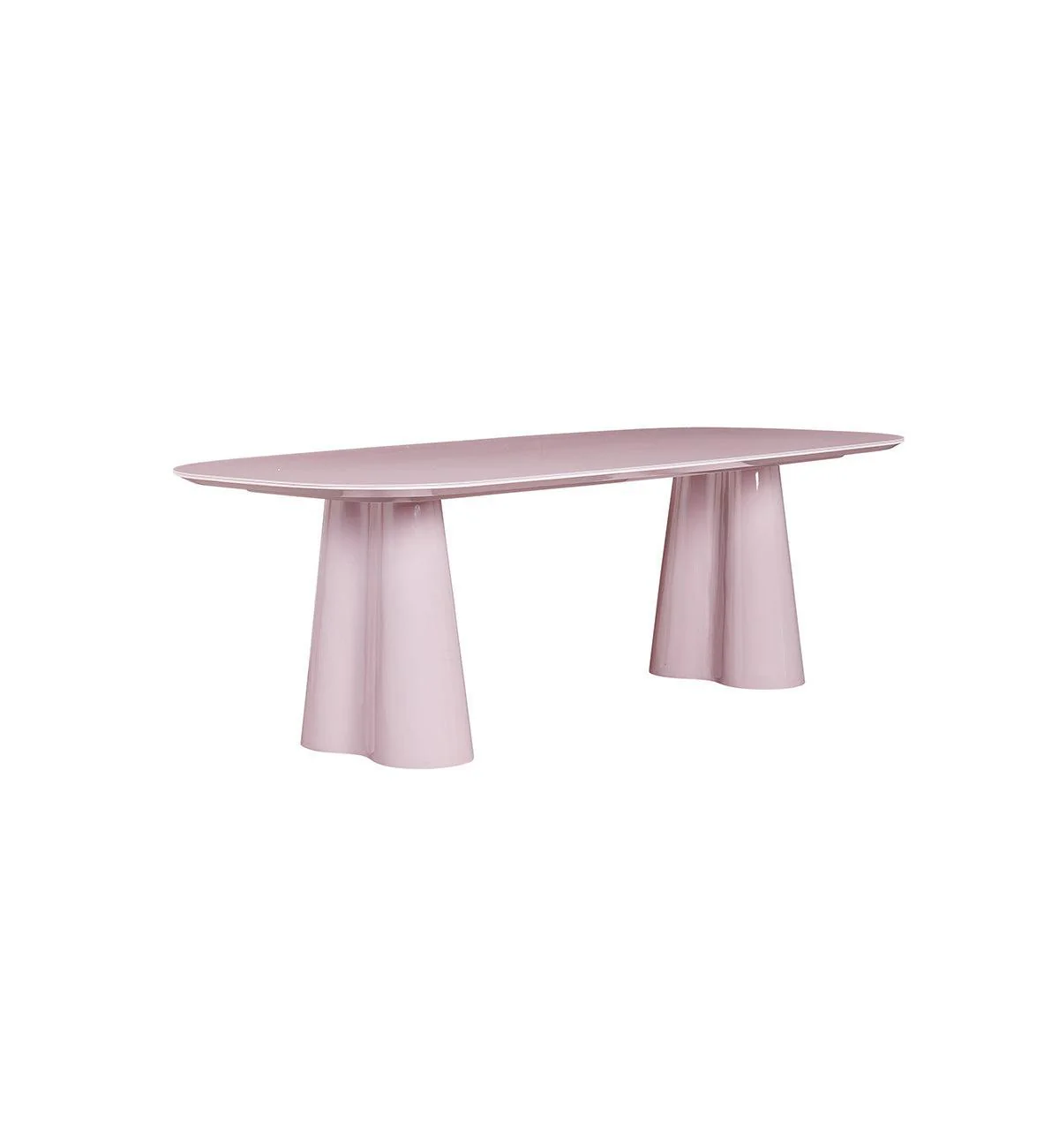 Supper Club Glossy Rectangular Dining Table in Sweetpea - 240cm - Image 4
