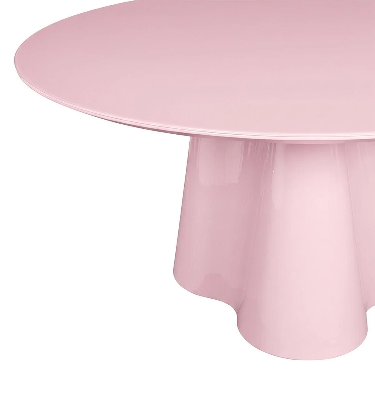 Supper Club Glossy Round Dining Table in Sweetpea - Image 4